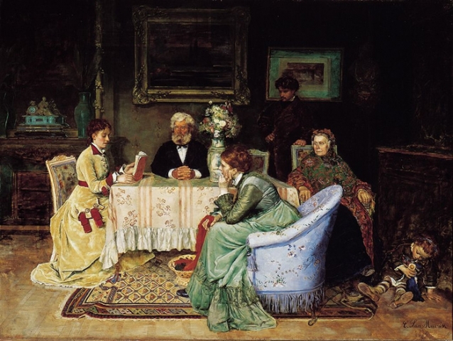 La Lectura, 1874, Cosme de San Martín La Lectura, 1874, Cosme de San Martín