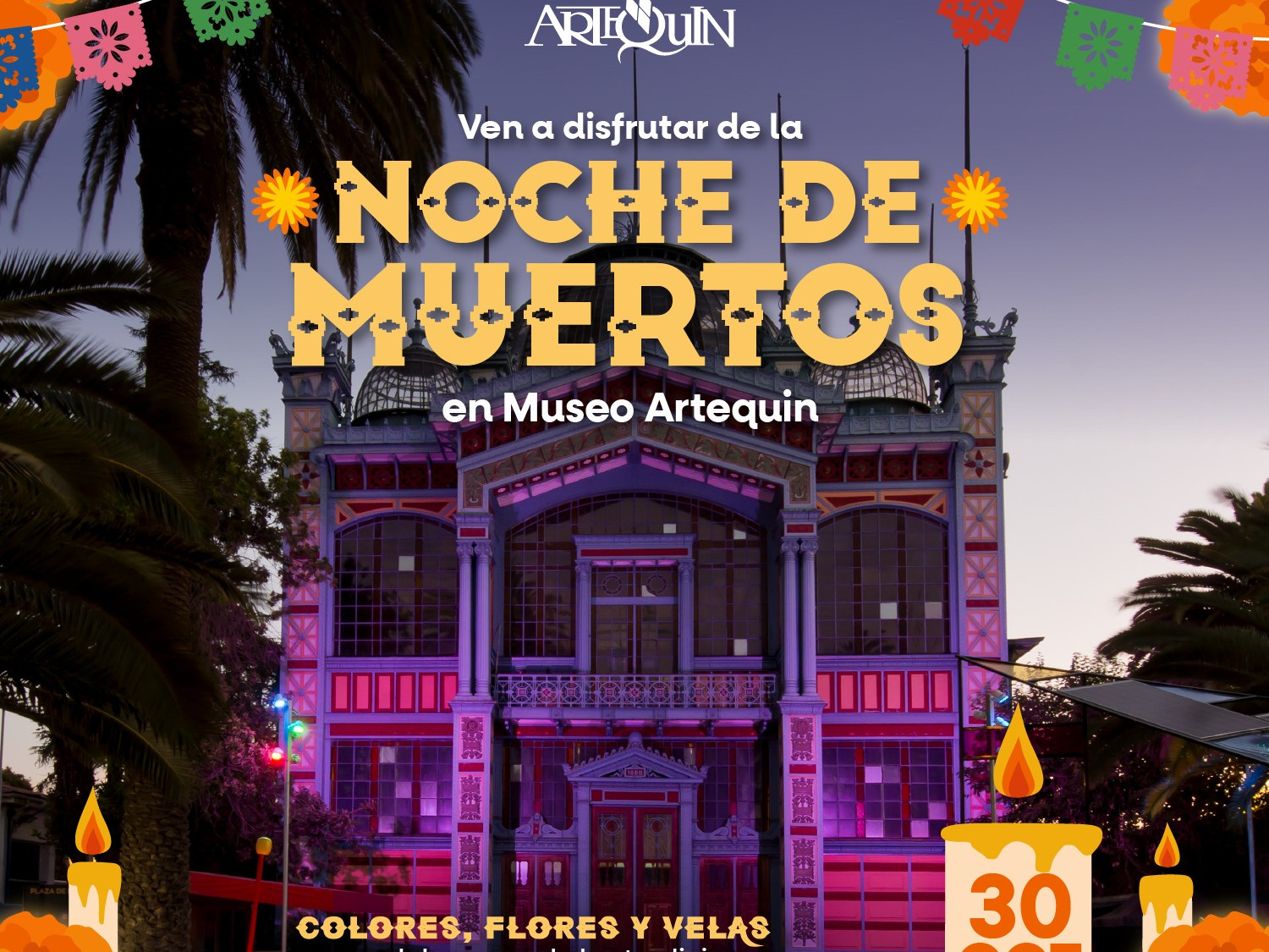 Afiche Noche de Muertos 30 de Octubre